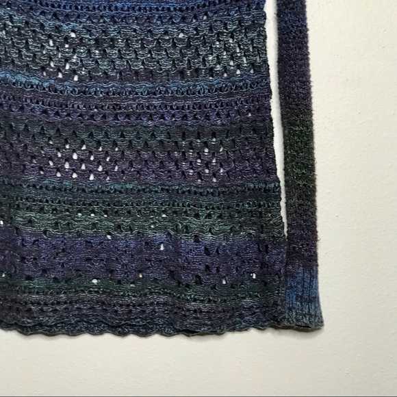 Free People Blue Knit Tunic Top M - Picture 5 of 5